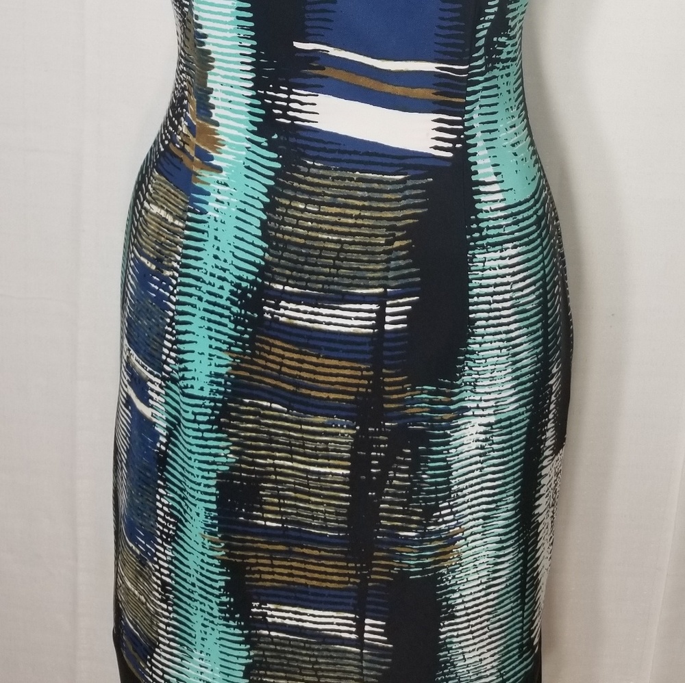 NWOT Connected Apparel Sz 6 Multicolored Dress - Picture 4 of 5